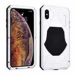 Waterproof Shockproof Aluminum Gorilla Glass Case for iPhone XS - Silver