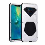 Shockproof Aluminum Metal Kickstand Case for Huawei Mate 20 Pro - Silver