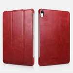 ICARER Vintage Series Genuine Leather Smart Case For iPad Pro 11 inch - Red
