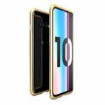 Shockproof Aluminum Metal Bumper Case for Samsung Galaxy S10 Plus - Gold
