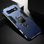 Magnetic Metal Ring Case For Samsung Galaxy S10e Hybrid Shockproof Cover - Navy