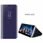 For Samsung Galaxy S10E Smart Clear Mirror Leather Stand Case Cover - Purple&Blue