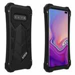 R-JUST Shockproof Aluminum Metal Armor Case For Samsung Galaxy S10 - Black