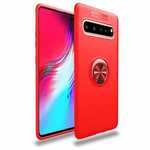 For Samsung Galaxy S10 Plus / S10 Ring Stand Phone Case Shockproof Cover - Red