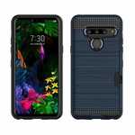 For LG G8 ThinQ Phone Case Slim Shockproof Brushed Armor Cover Navy