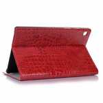 For Samsung Galaxy Tab S5e 10.5 T720 T725 Crocodile Skin Leather Case - Red