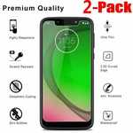 2-Pack For Motorola Moto G7 Optimo XT1952 9H Clear Tempered Glass Screen Protector