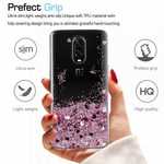 For OnePlus 7 Pro Case Glitter Moving Liquid Quicksand Slim Clear Soft TPU Cover