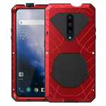 For OnePlus 7 Pro Case Metal Aluminum Metallic Cell Phone Cover Red