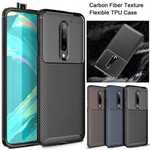 For OnePlus 7 7T 8 Pro Case Shockproof Soft TPU Carbon Fiber Slim Phone Cover