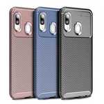 For Samsung Galaxy A20e Case Shockproof Slim Matte Carbon Fiber Soft TPU Cover