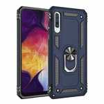 For Samsung Galaxy A21 A11 A50 Case Shockproof Hybrid Armor Ring Holder Stand Cover - Blue