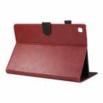 For Samsung Galaxy Tab S5e 10.5 T720 T725 Crazy Horse Texture Stand Leather Case  - Red