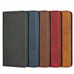 For Samsung Galaxy A30 Real Leather Flip Card Slot Wallet Case Cover