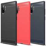 For Samsung Galaxy Note 10 / 10+ Plus Shockproof Case Carbon Fiber Soft TPU Cover