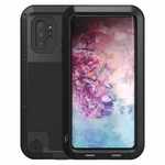 For Samsung Galaxy Note 10+ Plus LOVE MEI Powerful Aluminum Shockproof Armor Case - Black