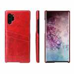 For Samsung Galaxy Note 10 Pro Oil Wax Leather Back Case Cover - Red