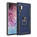 For Samsung Galaxy Note10 ShockProof Armor Magnetic Stand Case Cover - Navy Blue