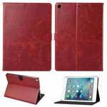 For iPad 10.2 7th 8th Gen Magnetic Wallet Card Smart Leather Stand Case Cover - Wine Red