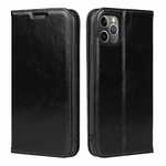 For iPhone 11 Pro Max Luxury Slim Leather Flip Wallet Card Slot Case Cover - Black