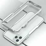 For iphone 11 Pro Max Metal Bumper Aluminum Hard Case Cover - Silver