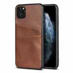 For iPhone 11 Pro Max Shockproof Leather Wallet Credit Card Slot Back Case Cover - Coffee