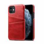 For iPhone 11 Pro Shockproof Leather Wallet Credit Card Slot Back Case Cover - Red