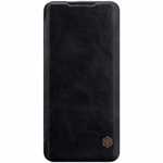 For OnePlus 7T Pro Nillkin Qin Leather Card Slot Flip Case Cover - Black