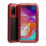 For Samsung Galaxy A70S Metal Aluminum Case Gorilla Waterproof Cover - Red