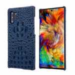 Genuine 3D Crocodile Leather Case Cover for Samsung Galaxy Note 10 + / 10 - Navy Blue