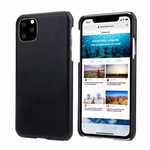 Matte Genuine Leather Back Case Cover for iPhone 11 Pro Max - BlacK