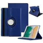 Case for iPad 7th 8th Generation 360 Degree Smart Rotating Leather Cover - Dark Blue