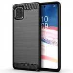 For Samsung Galaxy Note 10 Lite - Full Protective Case Carbon Fiber Cover Black