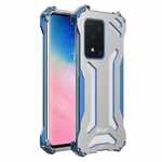 For Samsung Galaxy S20 Ultra Plus Note 10 Plus R-JUST Shockproof Aluminum Metal Case - Blue