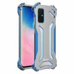 R-JUST Shockproof Aluminum Metal Case for Samsung Galaxy S20 Plus Ultra 5G - Blue