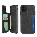 For iPhone 11 - Leather Wallet Card Holder Back Case Cover - Black