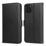 For iPhone 11 Pro - Genuine Leather Wallet Card Case Cover Stand - Black