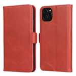 For iPhone 11 Pro - Genuine Leather Wallet Card Case Cover Stand - Red
