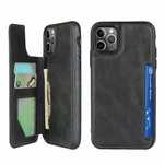 For iPhone 11 Pro Max - Leather Flip Wallet Card Holder Case Cover - Black