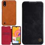 For Samsung Galaxy A01 - Nillkin Qin Leather Case Shockproof Card Slot Flip Case Cover
