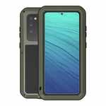 For Samsung Galaxy S20 - LOVEMEI Gorilla Glass Aluminum Metal Case Cover - Dark Green