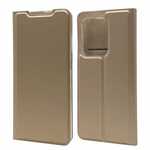 For Samsung Galaxy S20 UItra - Case Magnetic Flip Leather Wallet Stand Cover - Gold