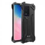 For Samsung Galaxy S20 Ultra Metal Case Shockproof Rugged Armor Cover - Black