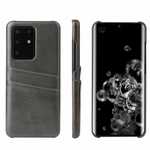 For Samsung Galaxy S20/S20+/Ultra Leather Wallet Card Holder Back Phone Case Cover - Grey