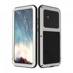 LOVE MEI Phone Case for Samsung Galaxy S20 Plus 5G 6.7 inch with Tempered Glass Screen Protector Silver