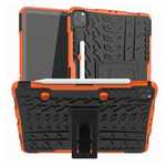 For Apple iPad Pro 11 2020 Hybrid Rugged Hard Rubber PC Stand Case Cover - Orange