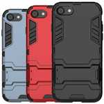 For iPhone SE 4.7 2020 Phone Case Rugged Armor Kickstand Back Cover