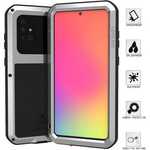 For Samsung Galaxy A71 Aluminium Metal Case Shockproof Heavy Duty Cover - Silver