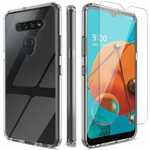 For LG Reflect / Phoenix 5 / Aristo 5 Phone Case Clear Shockproof TPU Cover + Screen Protector
