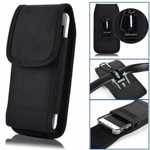 For Umidigi Bison Vertical Nylon Cell Phone Holster Waist Pouch Case with Belt Clip Loop